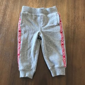 Gray Nautica Joggers with Red Stripe and Pockets Size 18M